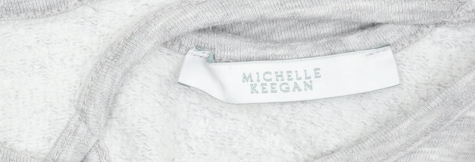 Michelle Keegan Women’s Grey Size 10 Pullover Sweatshirt Gym Quote
