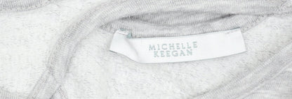 Michelle Keegan Women’s Grey Size 10 Pullover Sweatshirt Gym Quote