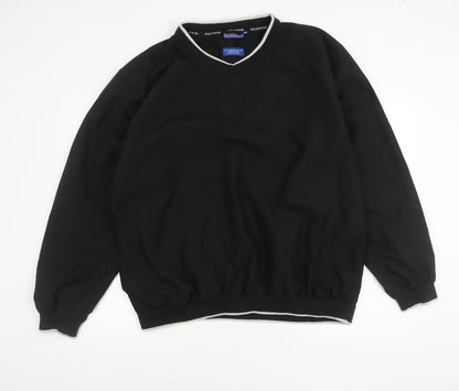 Mens UK Size 2XL PGA TOUR Black Windbreaker Coat