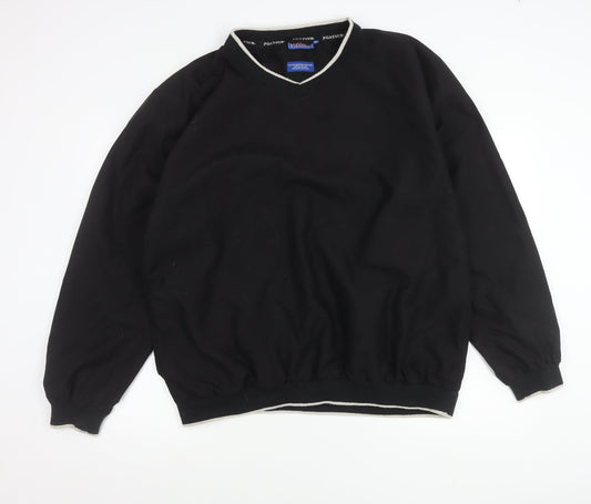 Mens UK Size 2XL PGA TOUR Black Windbreaker Coat