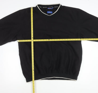 Mens UK Size 2XL PGA TOUR Black Windbreaker Coat