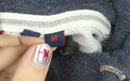 Superdry Men’s Blue Pullover Hoodie M Regular Fit Cotton Blend