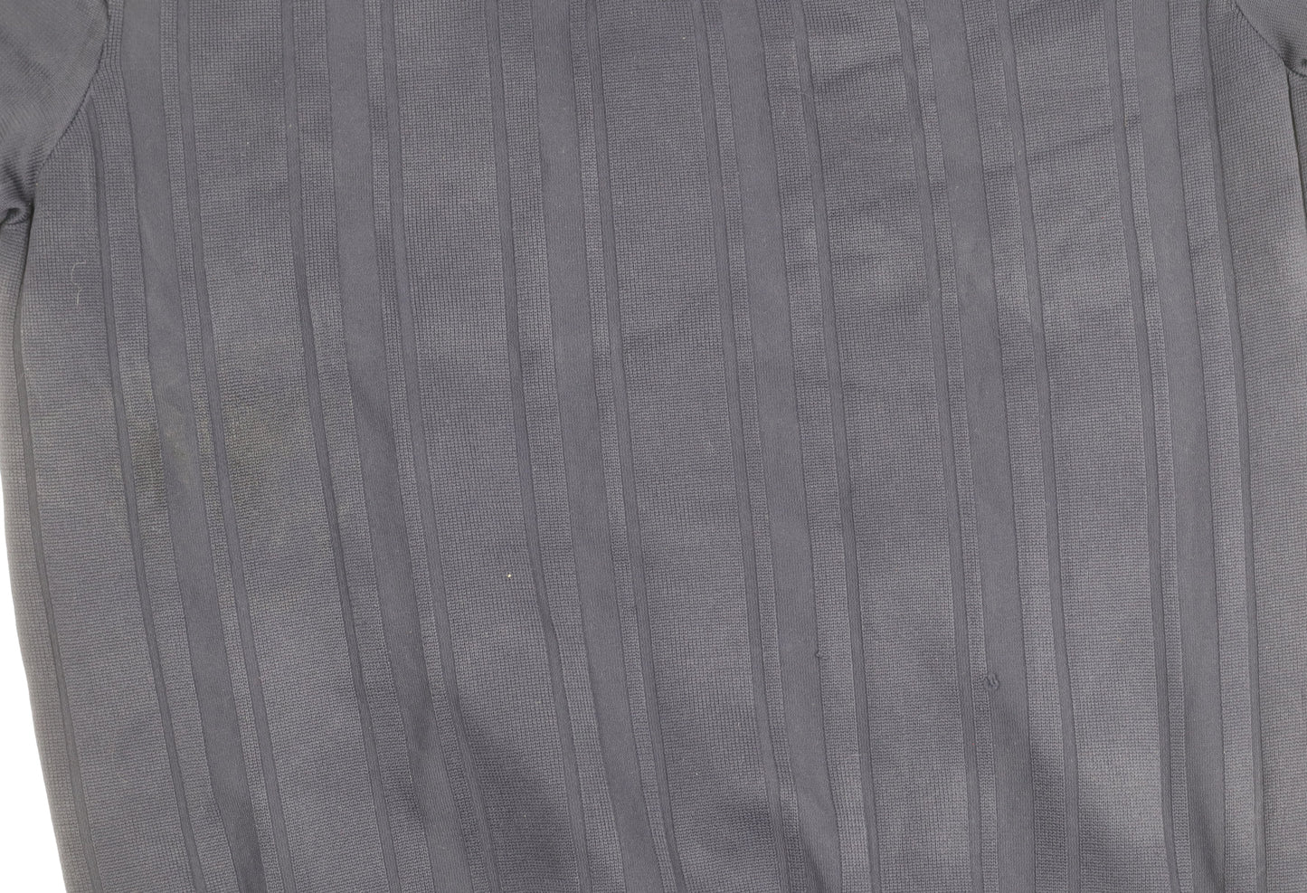 River Island Men’s 2XL Blue Striped Knit Half Zip T-Shirt