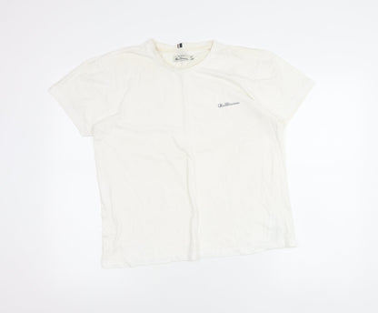 Mens UK Size M Ben Sherman White  T-Shirt