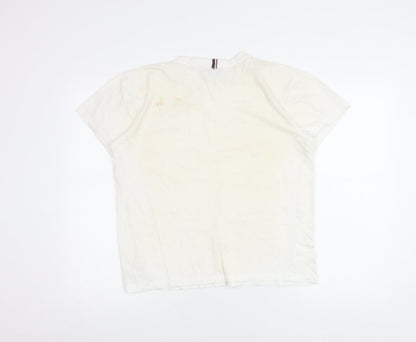 Mens UK Size M Ben Sherman White  T-Shirt