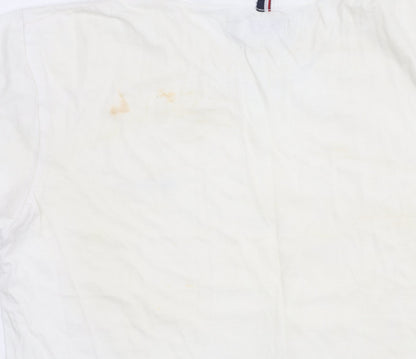 Mens UK Size M Ben Sherman White  T-Shirt