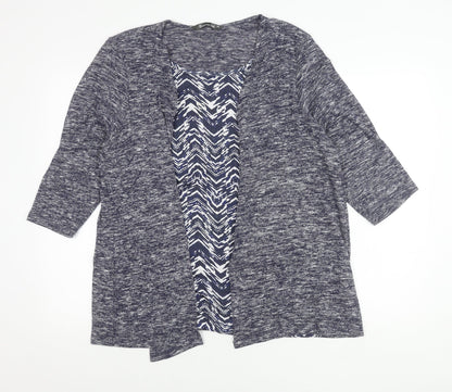 Womens UK Size 20 Bonmarché Blue Cardigan Jumper