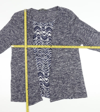 Womens UK Size 20 Bonmarché Blue Cardigan Jumper