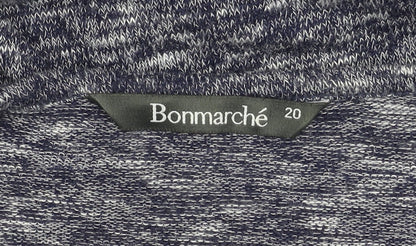 Womens UK Size 20 Bonmarché Blue Cardigan Jumper