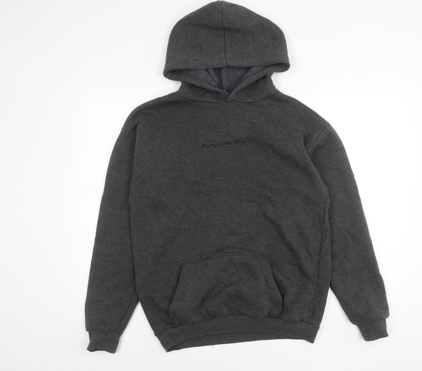 PrettyLittleThing Women’s Grey Pullover Hoodie M Regular Fit