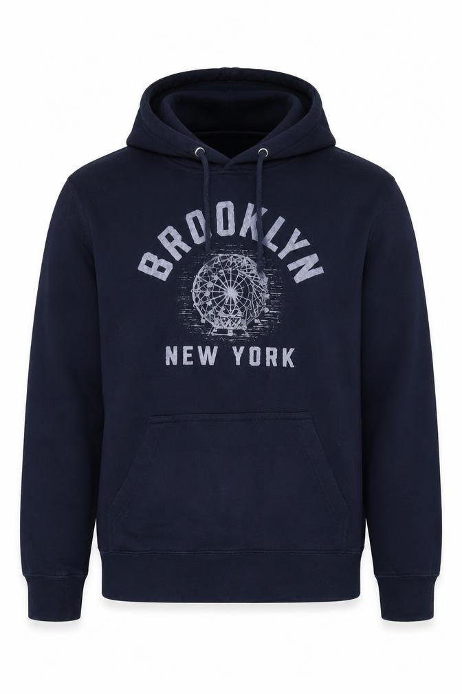 Mens UK Size S Lane Seven Blue Pullover Hoodie
