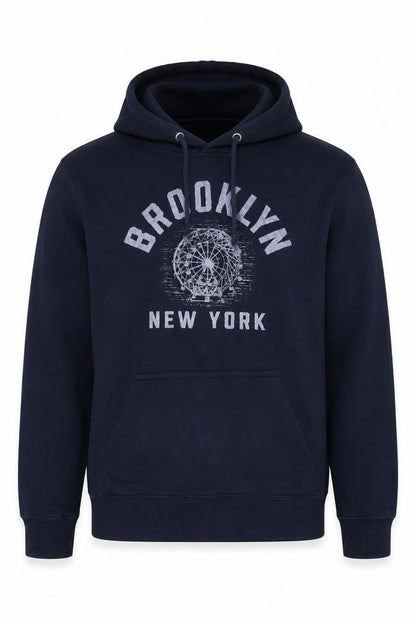 Mens UK Size S Lane Seven Blue Pullover Hoodie