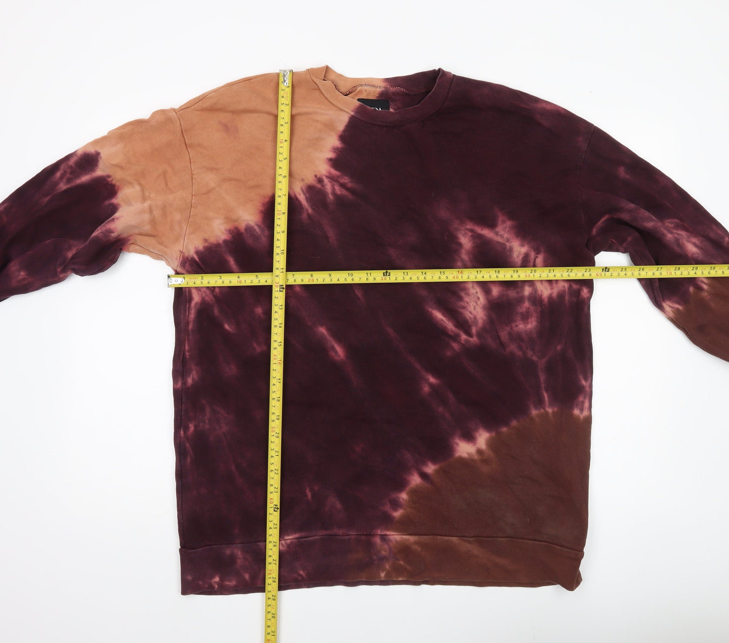 Zara Men’s Multicoloured Tie Dye Cotton Sweatshirt Size M