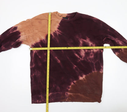 Zara Men’s Multicoloured Tie Dye Cotton Sweatshirt Size M