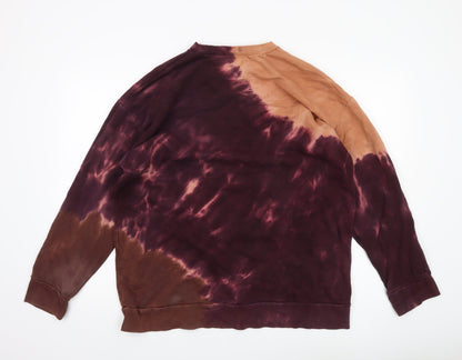 Zara Men’s Multicoloured Tie Dye Cotton Sweatshirt Size M