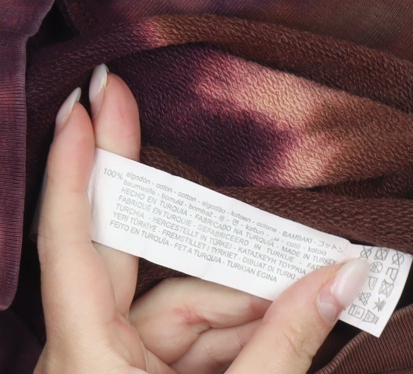 Zara Men’s Multicoloured Tie Dye Cotton Sweatshirt Size M