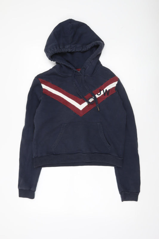 Womens UK Size 10 Jack Wills Blue Pullover Hoodie