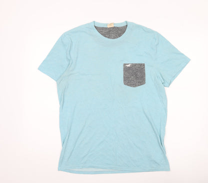 Mens UK Size L Hollister Blue  T-Shirt