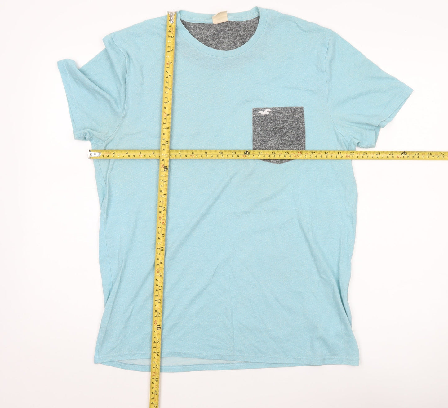 Mens UK Size L Hollister Blue  T-Shirt