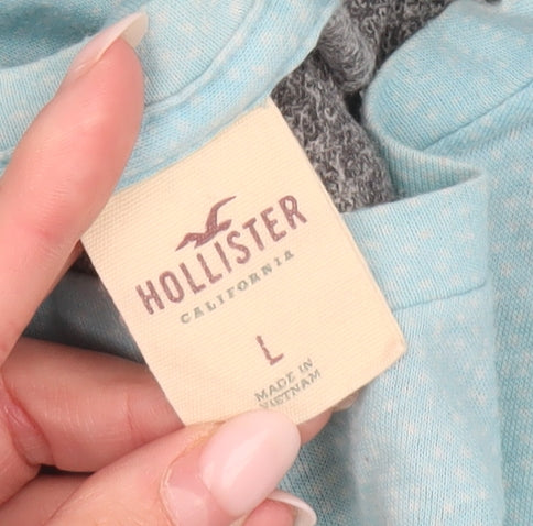 Mens UK Size L Hollister Blue  T-Shirt