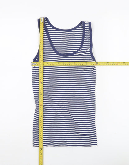 GAP Womens Blue White Striped Tank Top Size S Cotton Modal