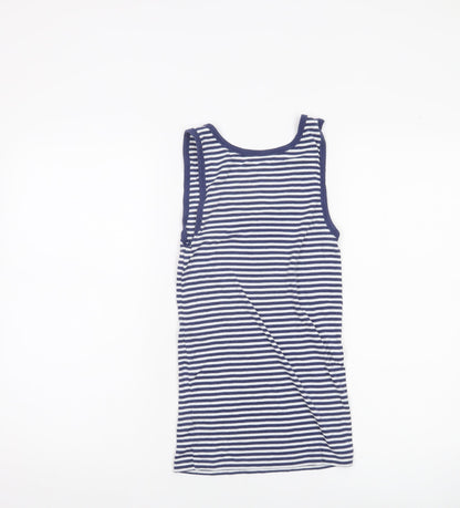 GAP Womens Blue White Striped Tank Top Size S Cotton Modal