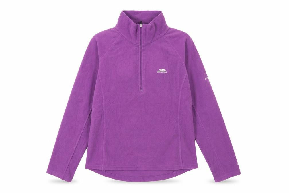 Trespass Womens Purple M Fleece 1/4 Zip Pullover Sweatshirt Hiking