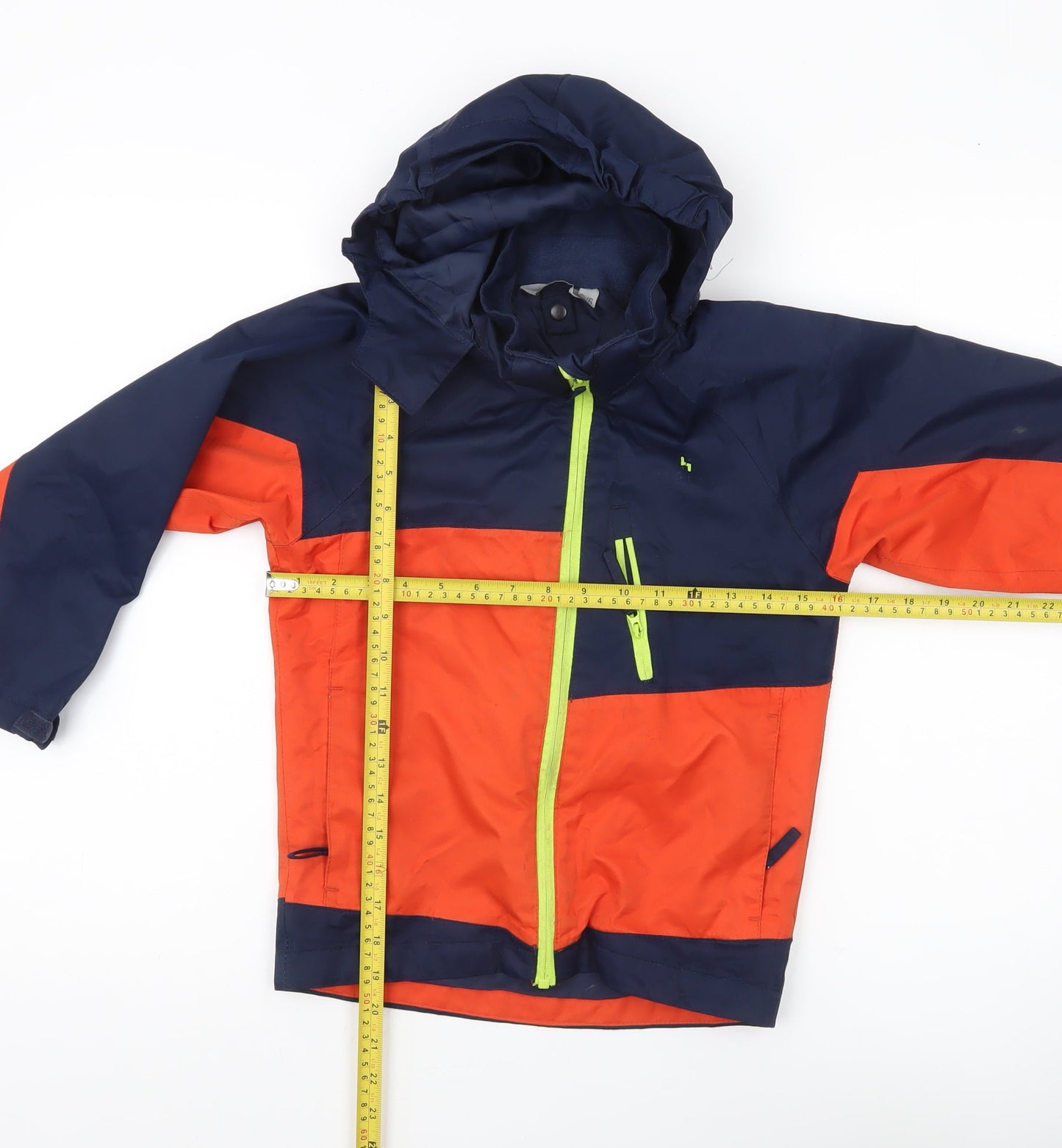 Hi Gear Boys Blue Orange Rain Coat Jacket Hooded 5-6 Years Waterproof