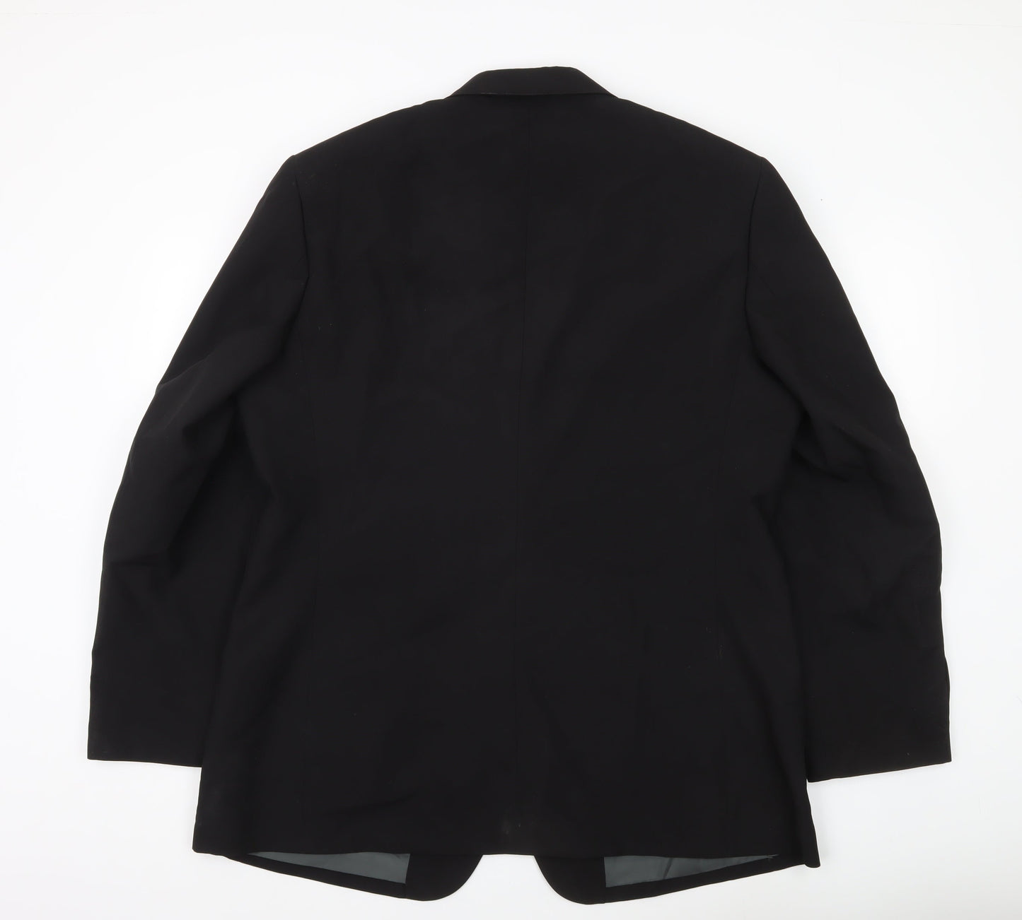 F&F Men’s Black Blazer Jacket Size 44 Regular Fit Two Button