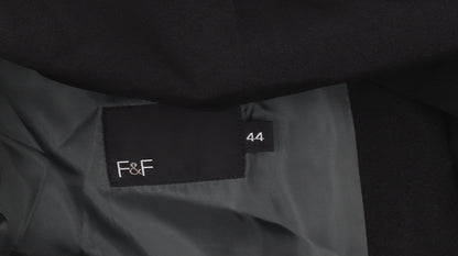 F&F Men’s Black Blazer Jacket Size 44 Regular Fit Two Button