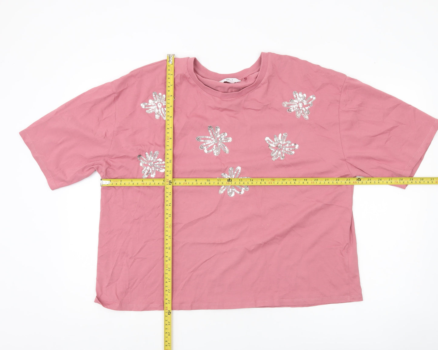 Womens UK Size XL NEXT Pink Basic T-Shirt