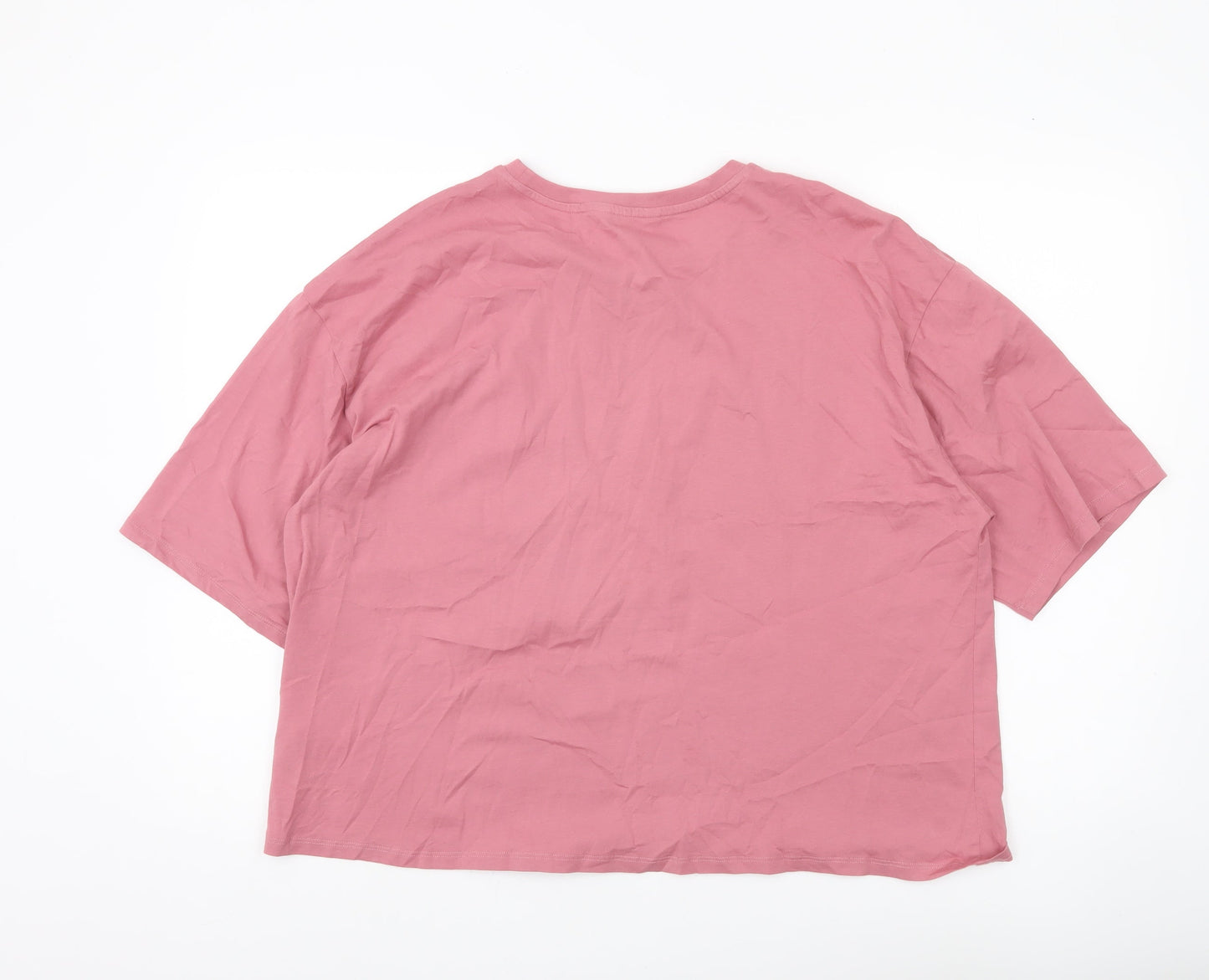 Womens UK Size XL NEXT Pink Basic T-Shirt