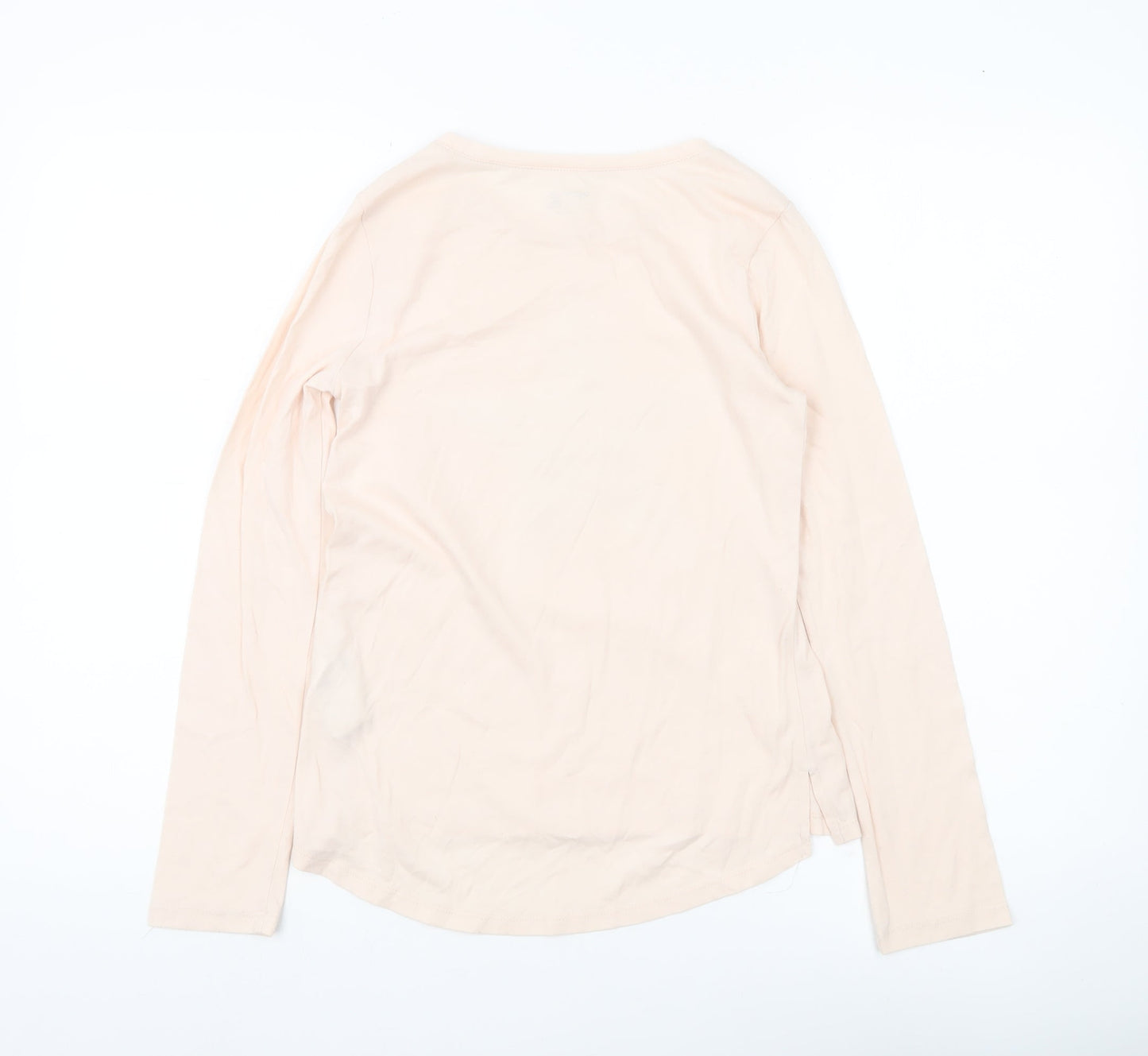 Gap Kids Girls Beige Sequin Star Long Sleeve T-Shirt UK 12 Years XL