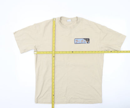 Mens UK Size XS Bershka Beige  T-Shirt