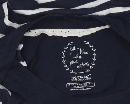 Womens UK Size 10 Regatta Blue Basic T-Shirt