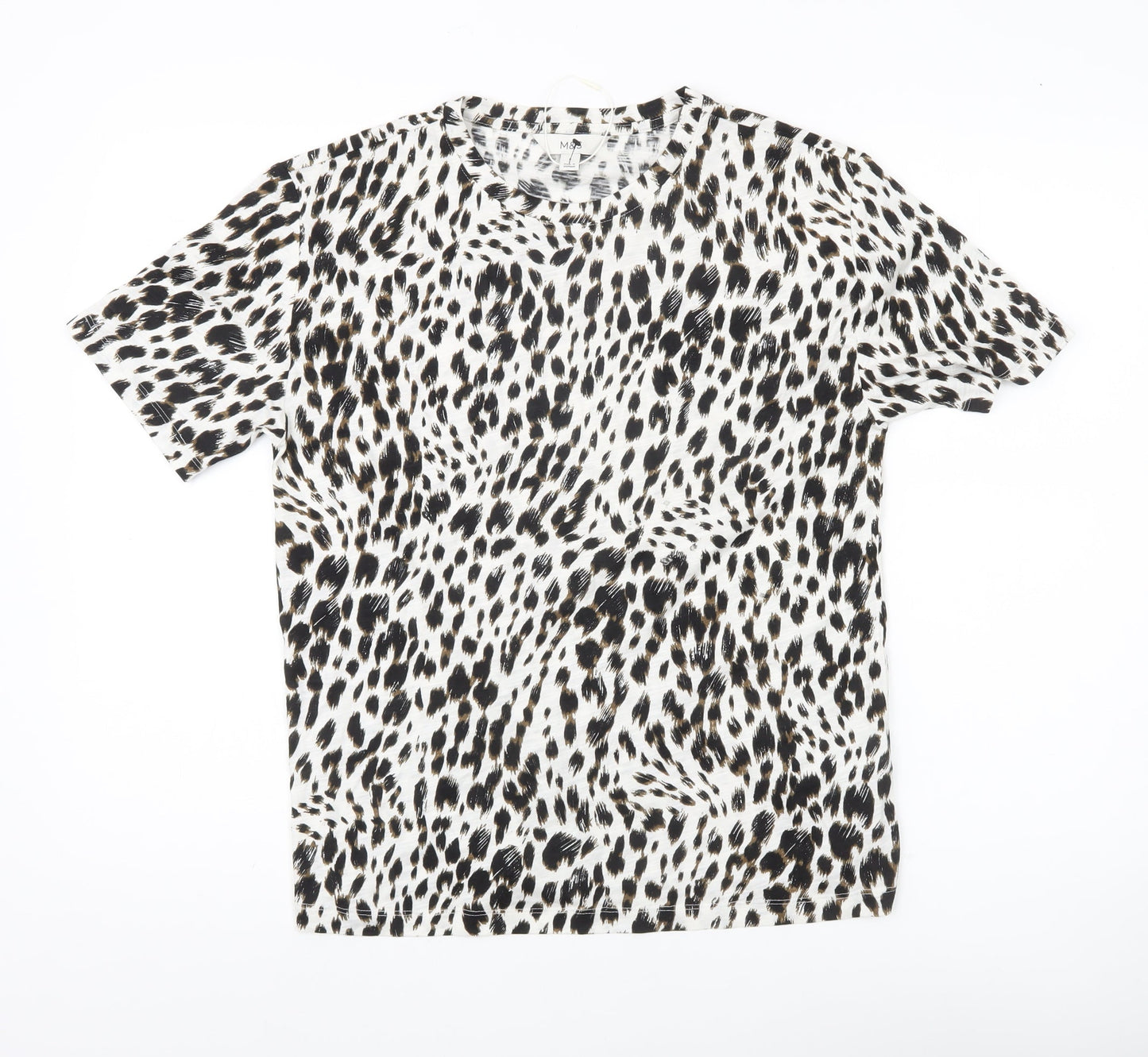 Womens UK Size 8 Marks and Spencer Multicoloured Basic T-Shirt