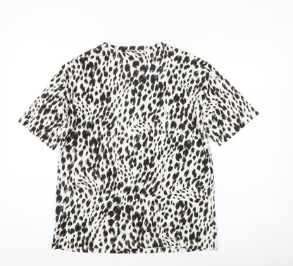 Womens UK Size 8 Marks and Spencer Multicoloured Basic T-Shirt