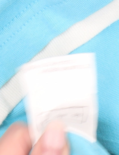 Damart Women’s Blue Cotton Polo Shirt Size 14 Short Sleeve Casual