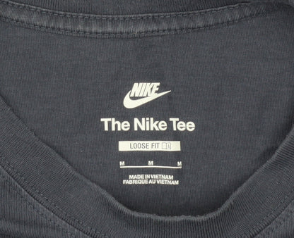 Nike Men’s Blue Graphic Logo T-Shirt Size M Loose Fit Short Sleeve
