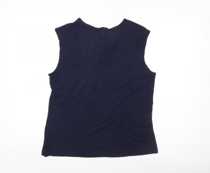 Womens UK Size 12 NEXT Blue Camisole Blouse