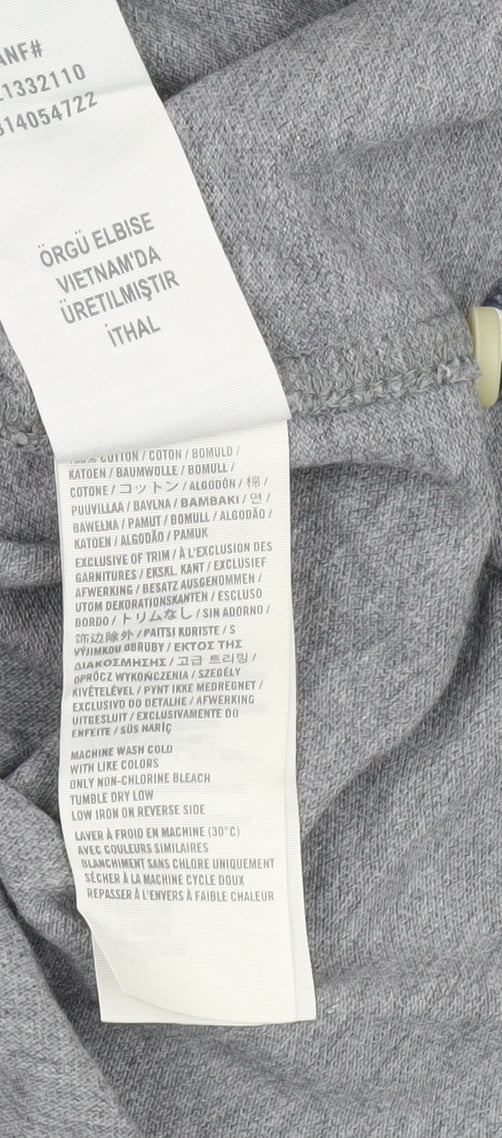 Abercrombie & Fitch Men’s Grey Slim Fit Polo Shirt Size M