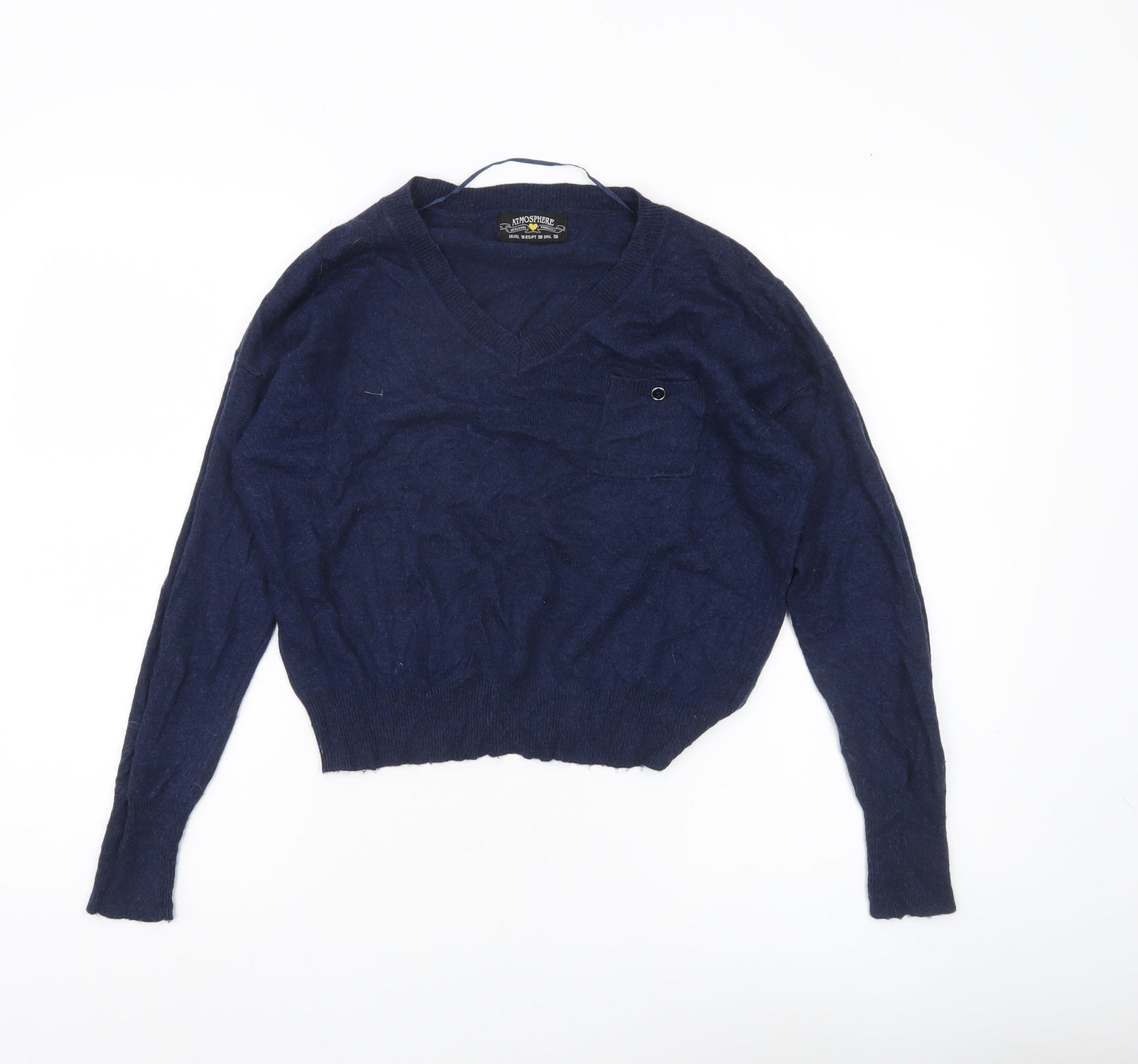 Womens UK Size 10 Atmosphere Blue Pullover Jumper