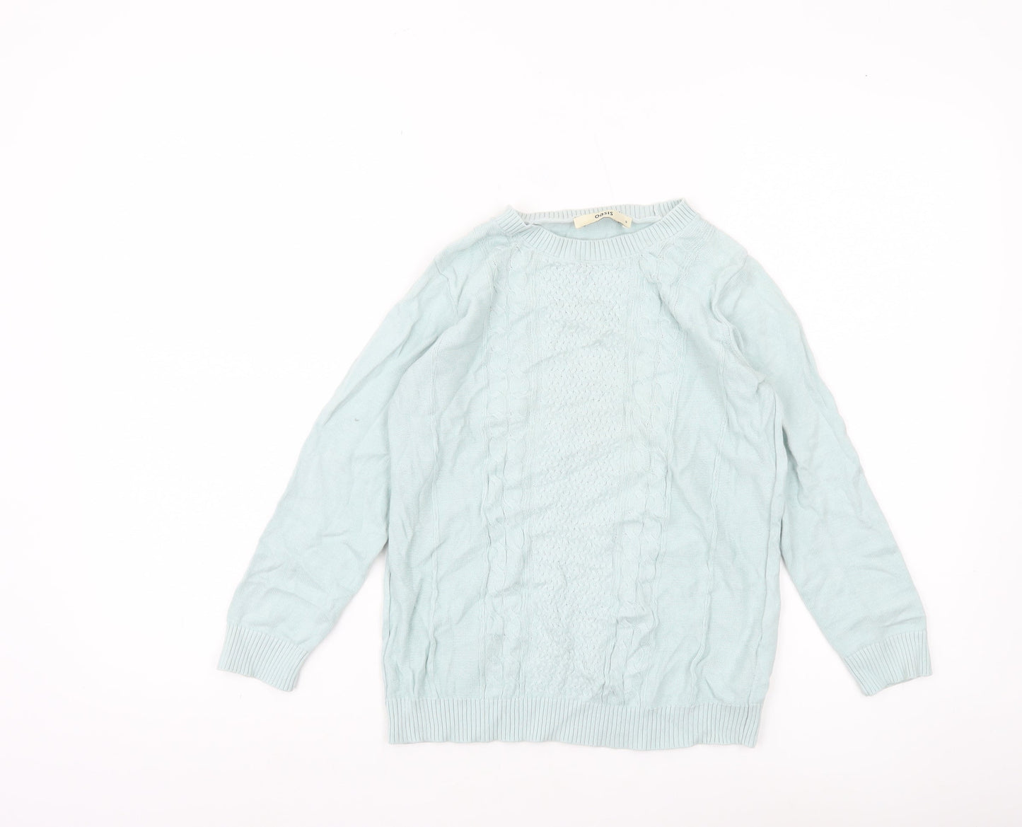 Womens UK Size S Oasis Blue Pullover Jumper