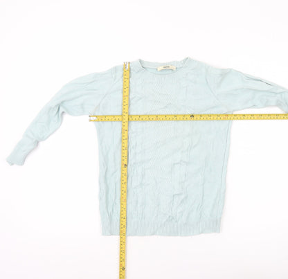 Womens UK Size S Oasis Blue Pullover Jumper