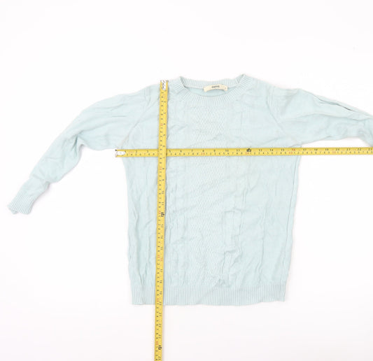 Womens UK Size S Oasis Blue Pullover Jumper