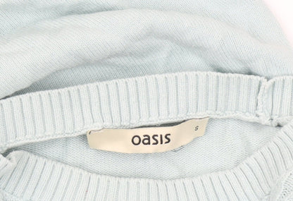 Womens UK Size S Oasis Blue Pullover Jumper