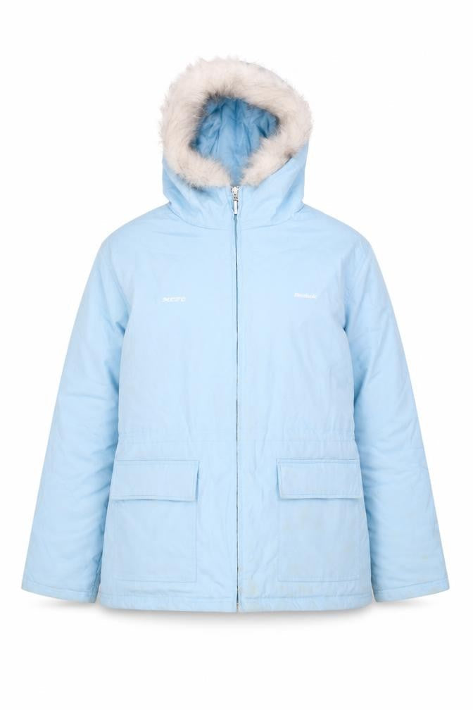 Womens UK Size 16 Reebok Blue Parka Coat
