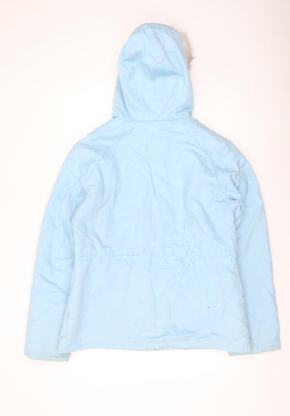 Womens UK Size 16 Reebok Blue Parka Coat