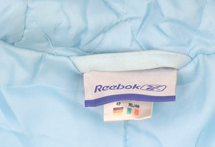 Womens UK Size 16 Reebok Blue Parka Coat
