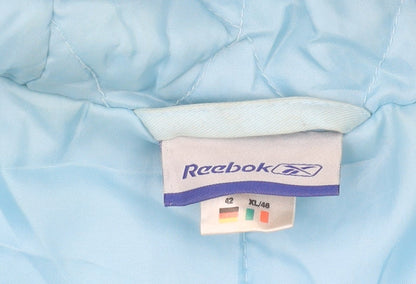 Womens UK Size 16 Reebok Blue Parka Coat
